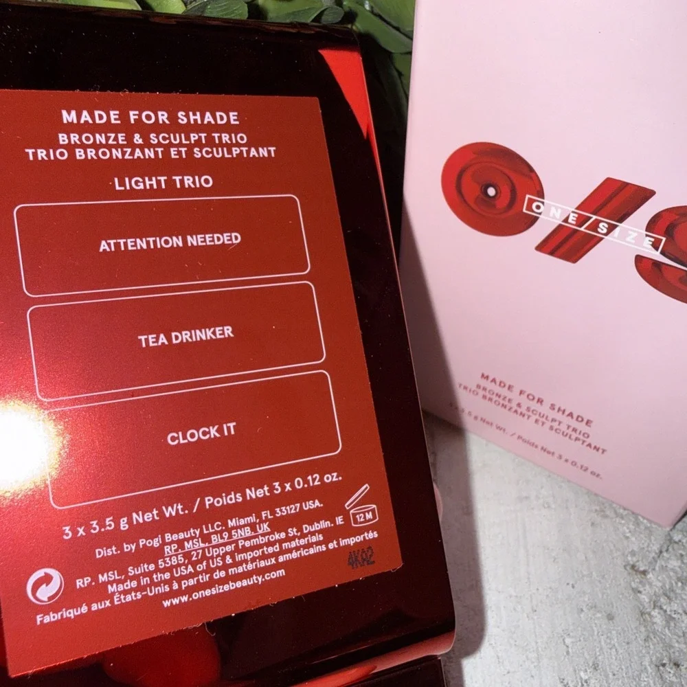 One Size O/S Made For Shade Bronze & Sculpt‎ Trio Palette NIB Light Trio NIB